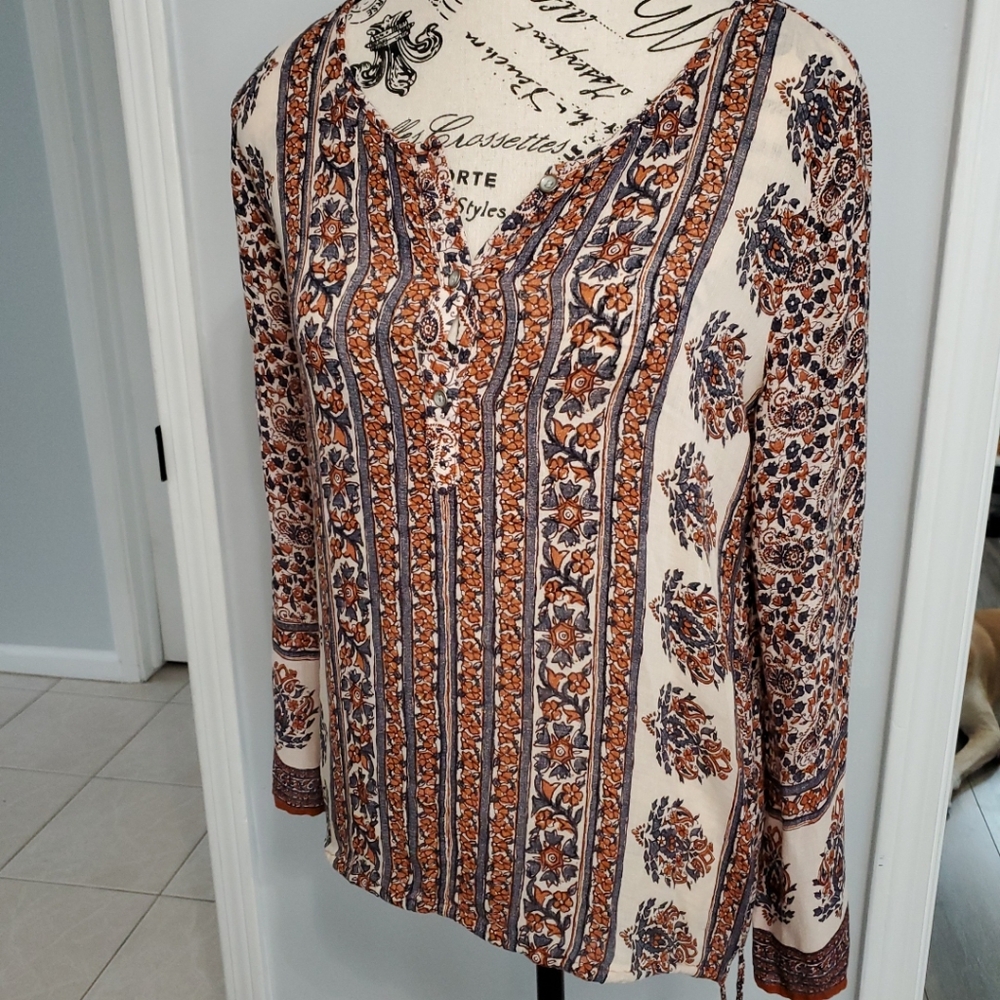 Lucky Brand Long Sleeve Blouse